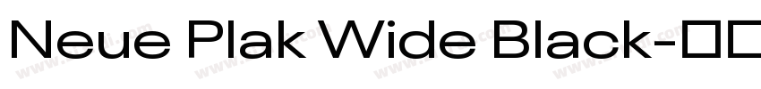 Neue Plak Wide Black字体转换